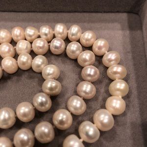 New- Faux Pearl Long Necklace